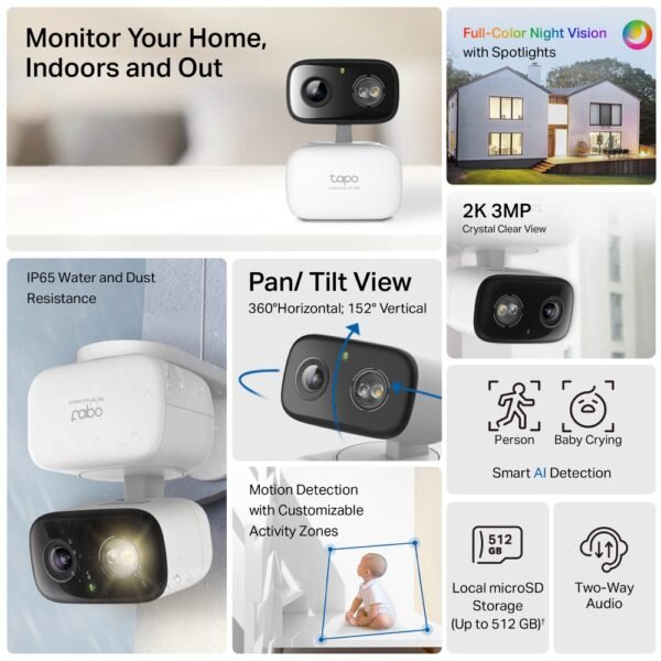 Tapo C216 Indoor/Outdoor Home Security Wi-Fi Camera - Image 5