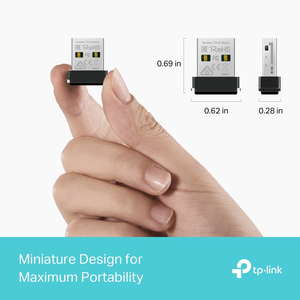 TP-Link Archer TX1U Nano AX300 Nano Wi-Fi 6 Wireless USB Adapter - Image 5